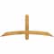 Ekena Millwork Bellingham Rough Sawn Timber Gable Bracket, Western Red Cedar, 60"W x 25"H x 2"D x 4"F, 10/12 Pitch GBW060X25X0204BEL00RWR - alternate 1